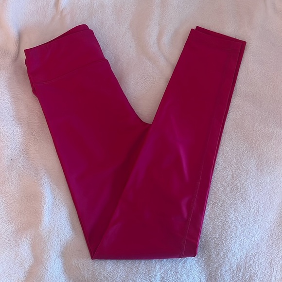 Athleta Girl Magenta Shimmery Leggings - Picture 2 of 2